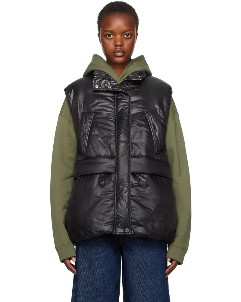 Ganni Black Padded Vest 099