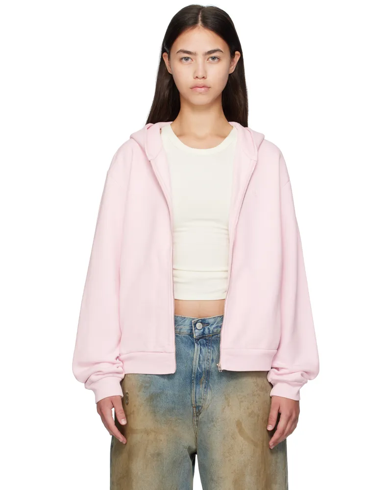 Acne Studios Pink Zipper Hoodie Aq8