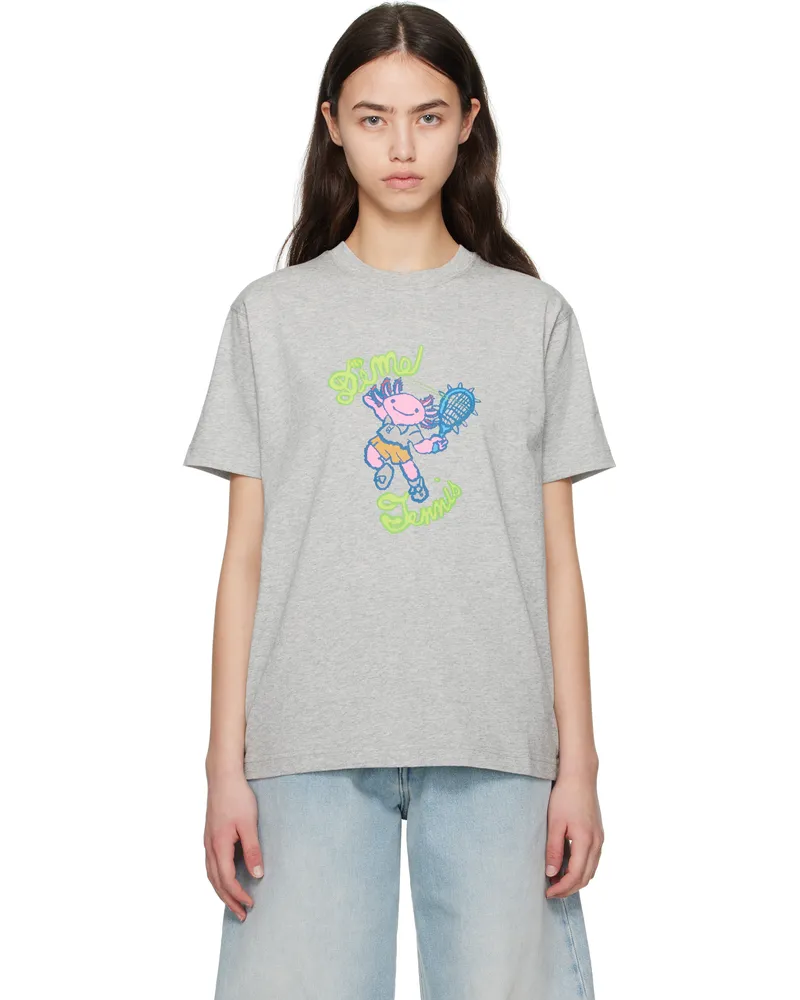 Dime Gray Axolotl T-shirt Heather