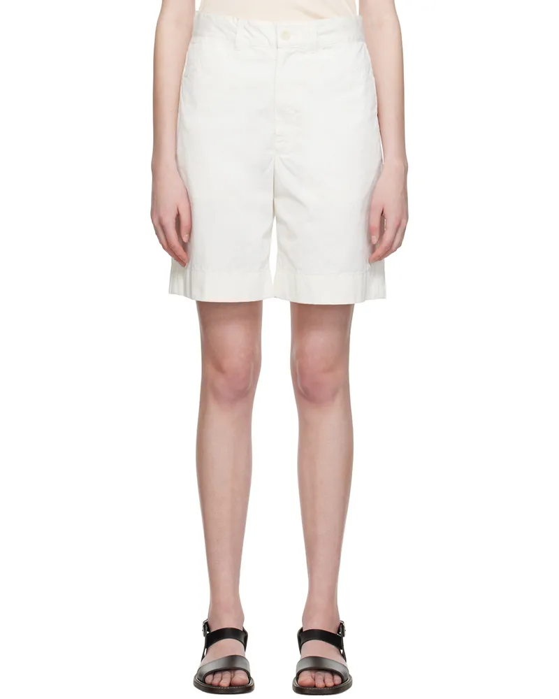 Christophe Lemaire White Chino Shorts Wh001