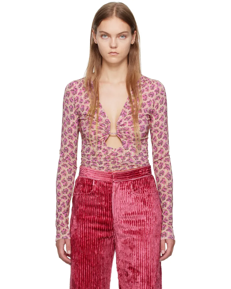 Isabel Marant Pink Laura Blouse 40fa