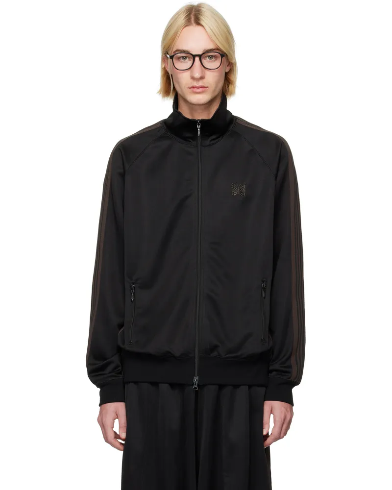 NEEDLES Black Poly Smooth Track Jacket C-black