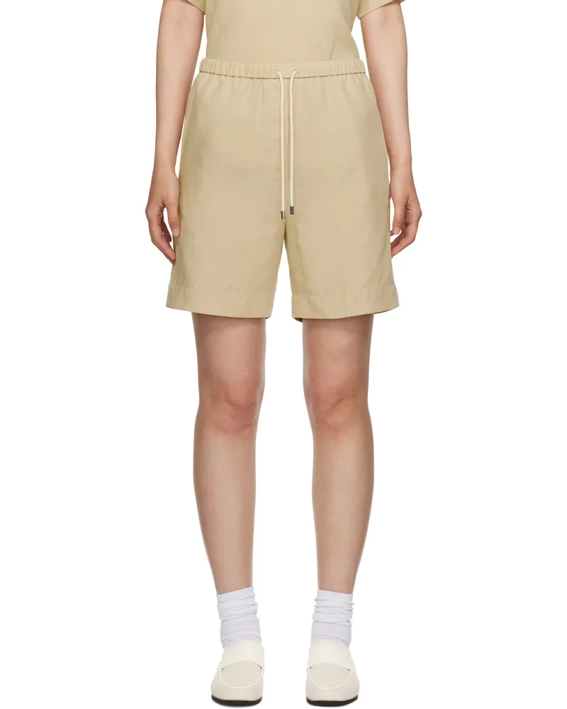 Totême Beige Drawstring Shorts 809