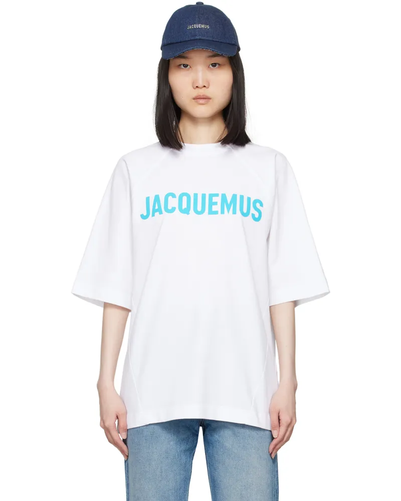 Jacquemus White La Casa 'Le t-shirt Typo' T-Shirt 010