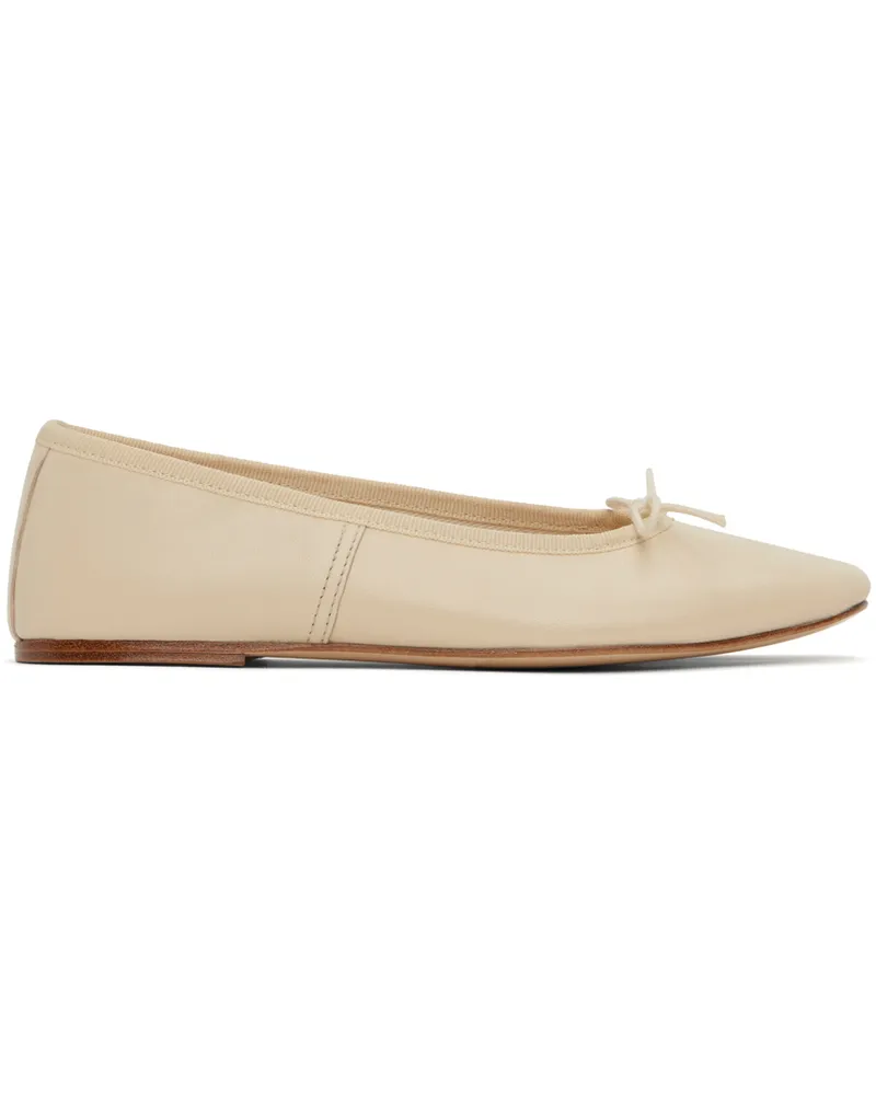 A.P.C. Off-White Leah Ballerina Flats Aah