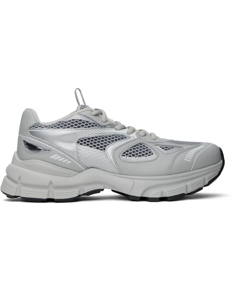 Axel Arigato Gray & Silver Marathon Sneakers Grey