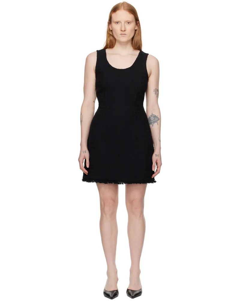Proenza Schouler Black Proenza Schouler White Label Luna Minidress 001