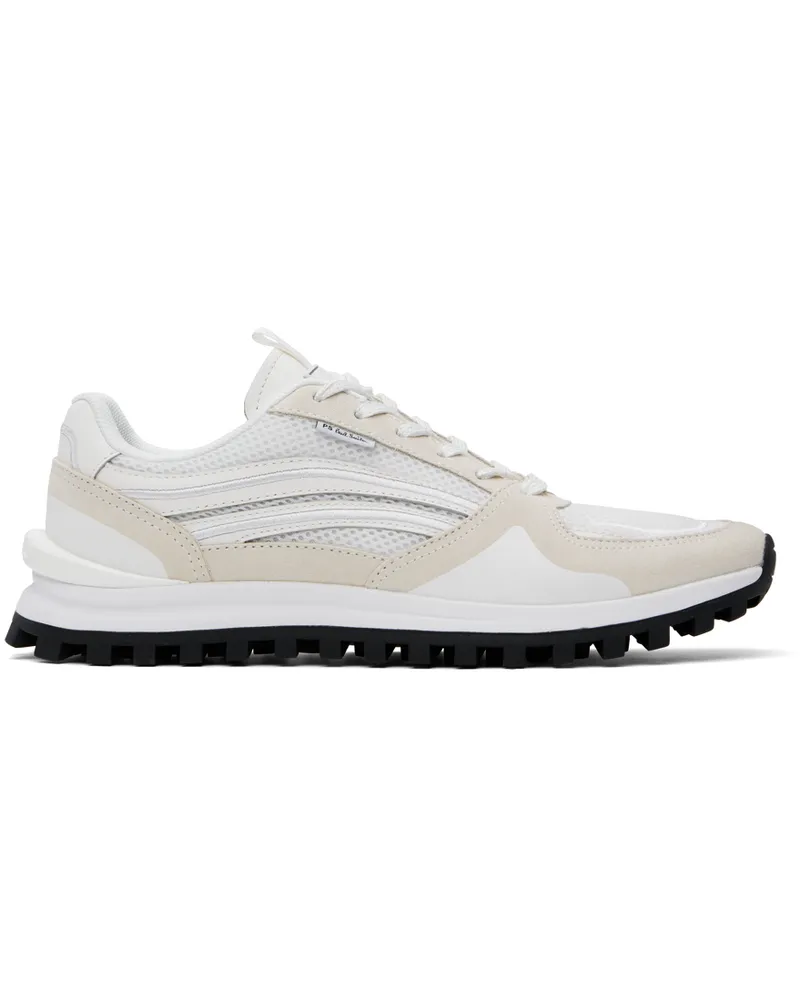Paul Smith White Marino Suede Sneakers 01