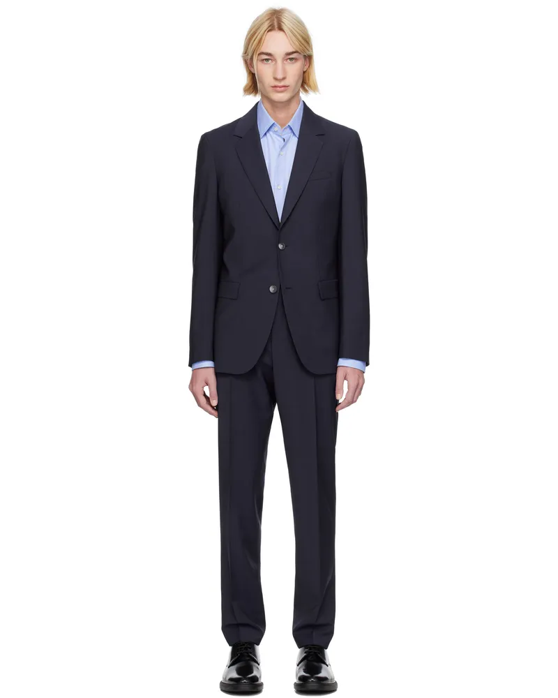 HUGO BOSS Blue Slim-Fit Suit 425-medium