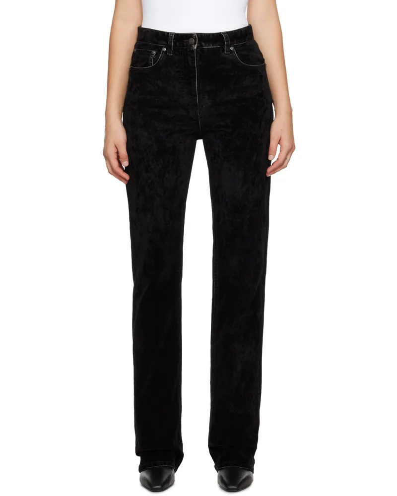 Ferragamo Black 5-Pocket Trousers 001