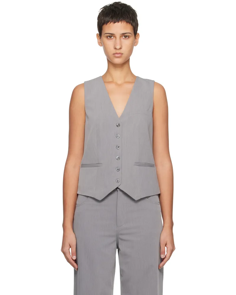 STAUD Gray Brett Vest Hgr