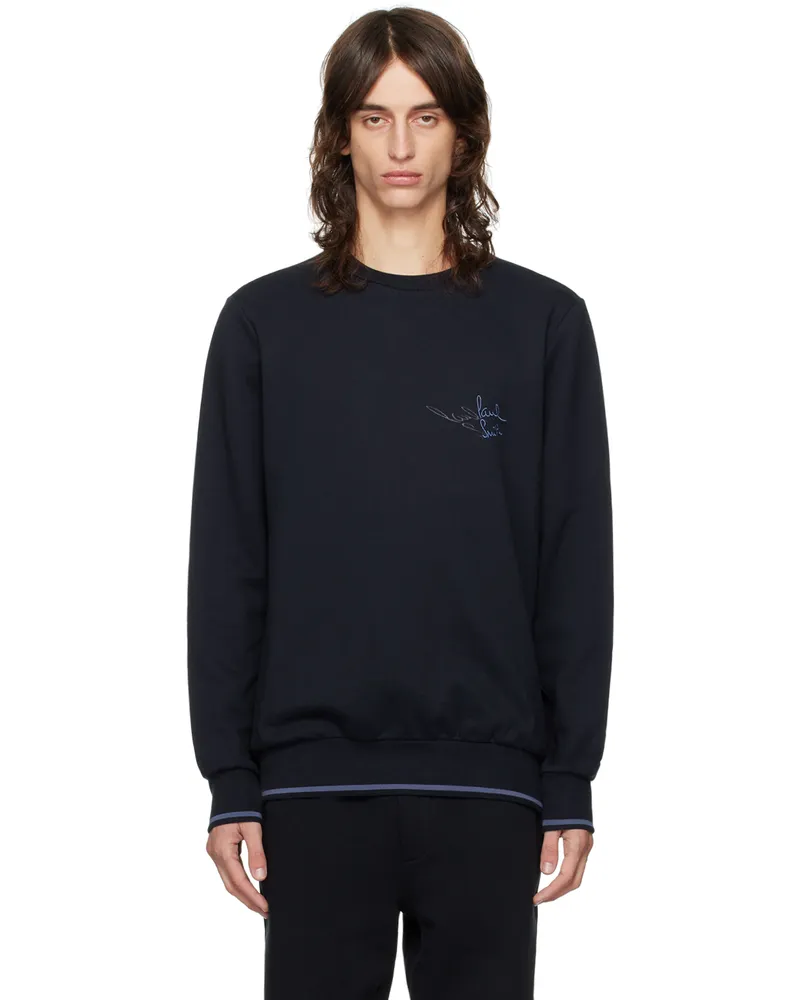 Paul Smith Navy Embroidered Sweatshirt 49