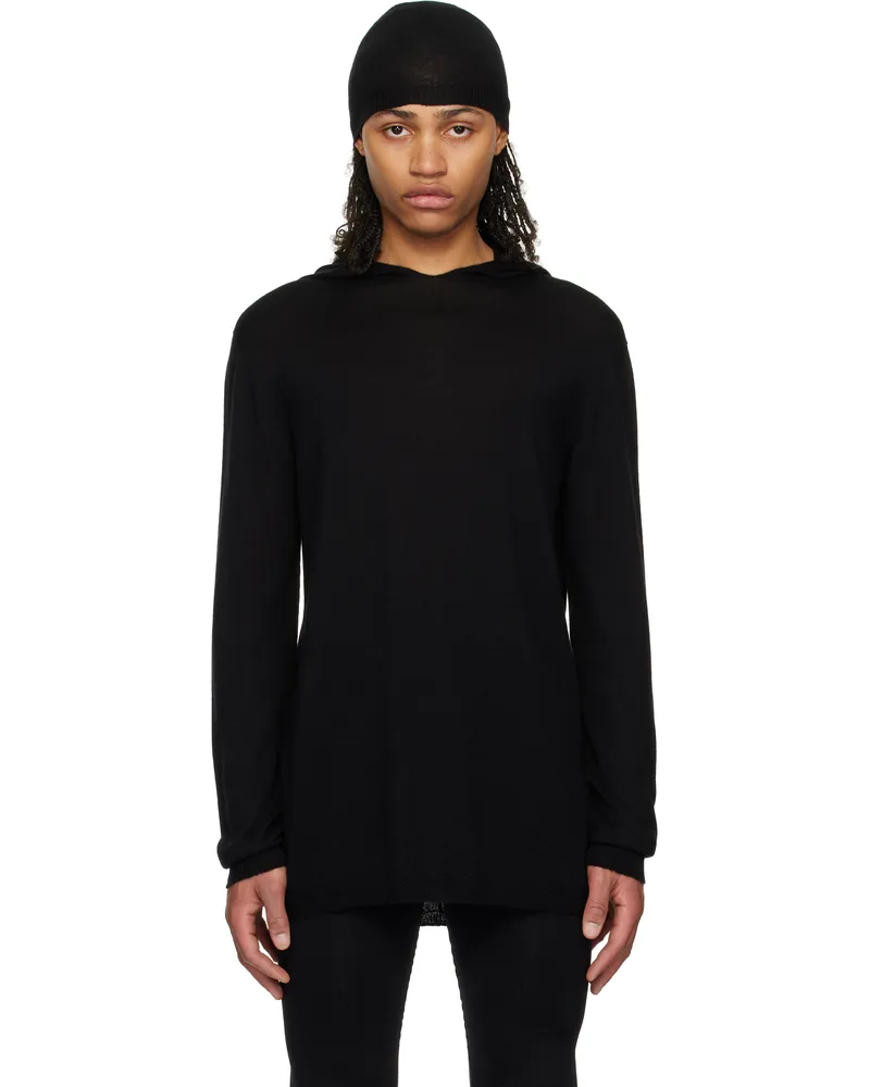 Rick Owens Black Hollywood Oversized LS Hoodie 09