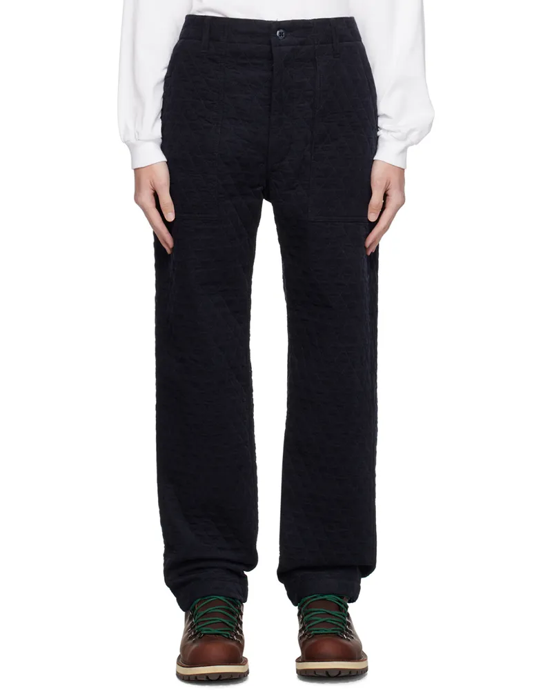 Engineered Garments Navy Fatigue Trousers Sd019