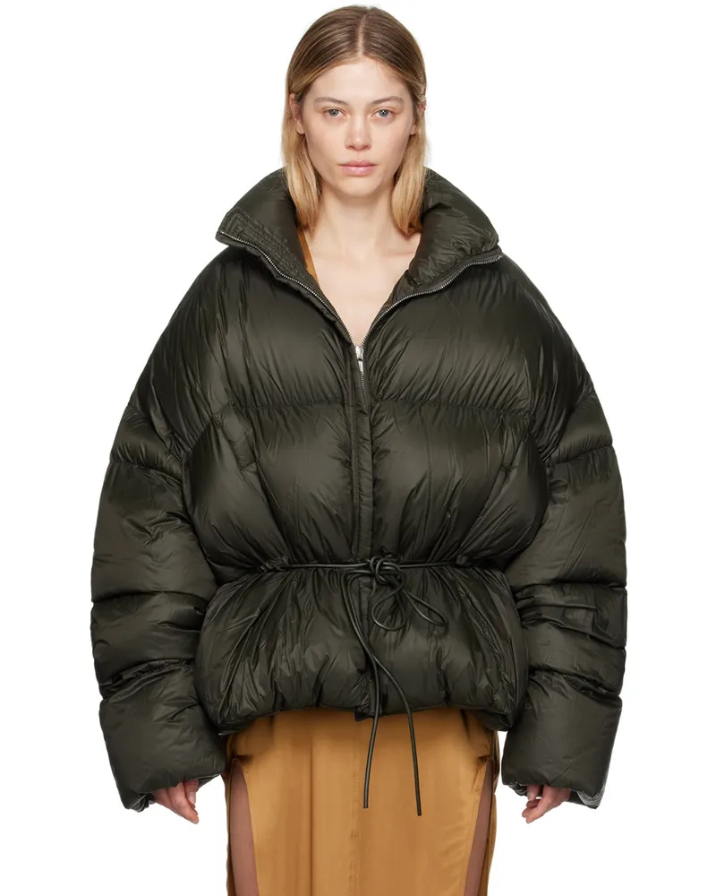 Rick Owens Green Porterville Sail Duvet Down Jacket 75