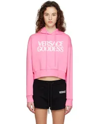 Versace Pink Embroidered Hoodie 1pkpink