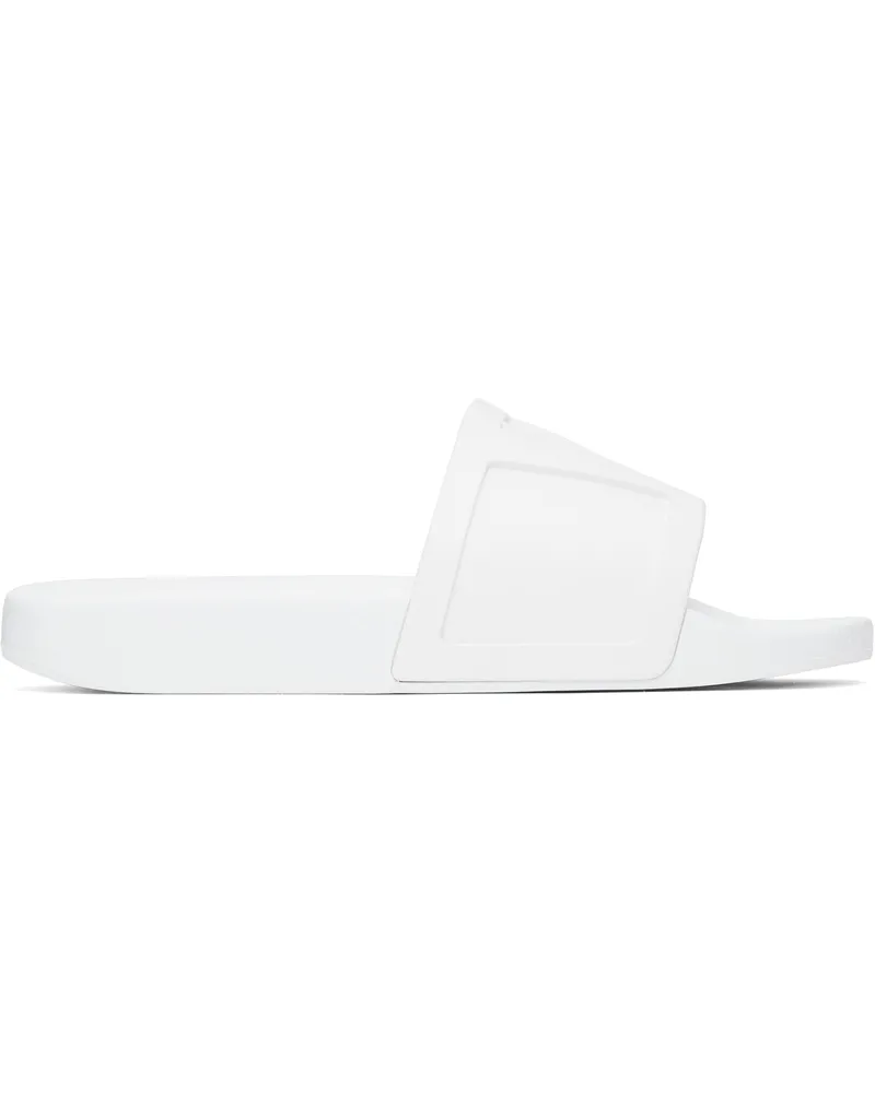 Valentino Garavani White Coolside Pool Slides 001