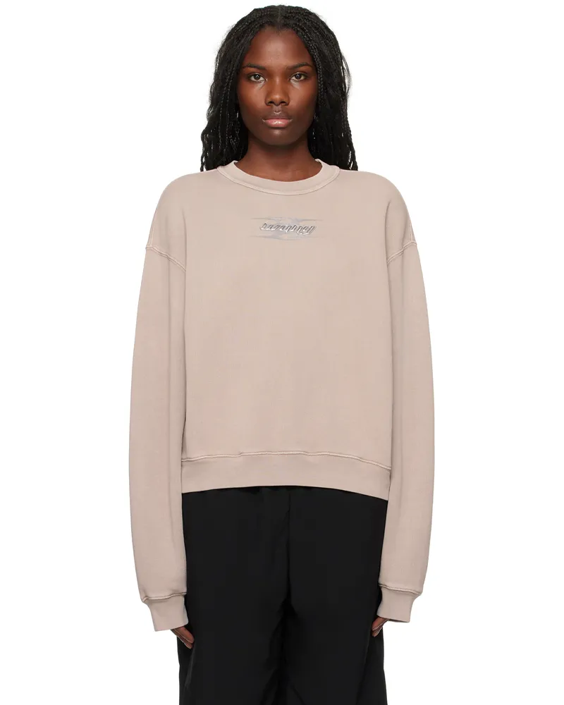 Alexander Wang Taupe Blade Logo-Embossed Sweatshirt 230a
