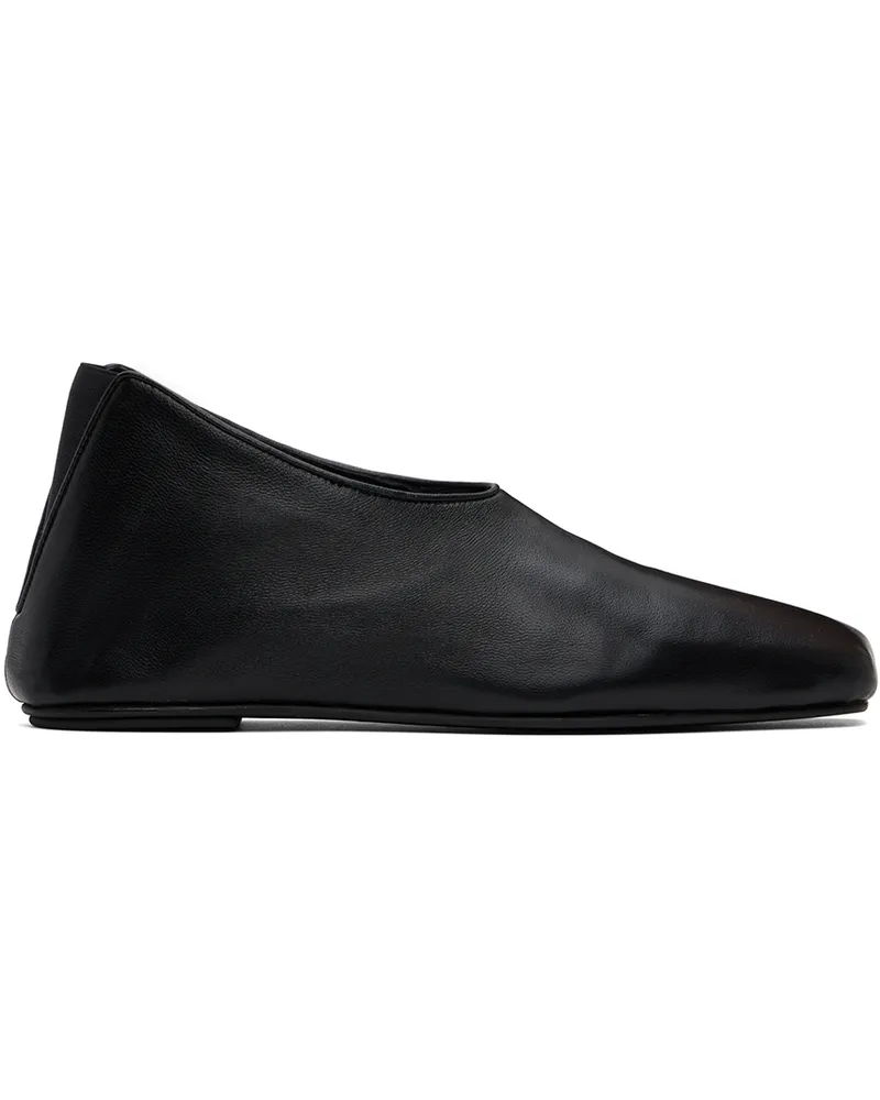 Loulou Studio Black Rachel Slip-on Loafers Black