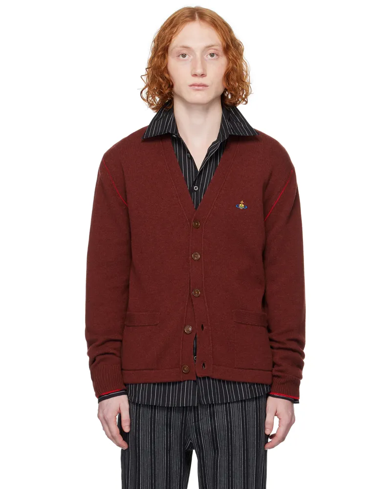 Vivienne Westwood Red Alex Cardigan Ss25-i401