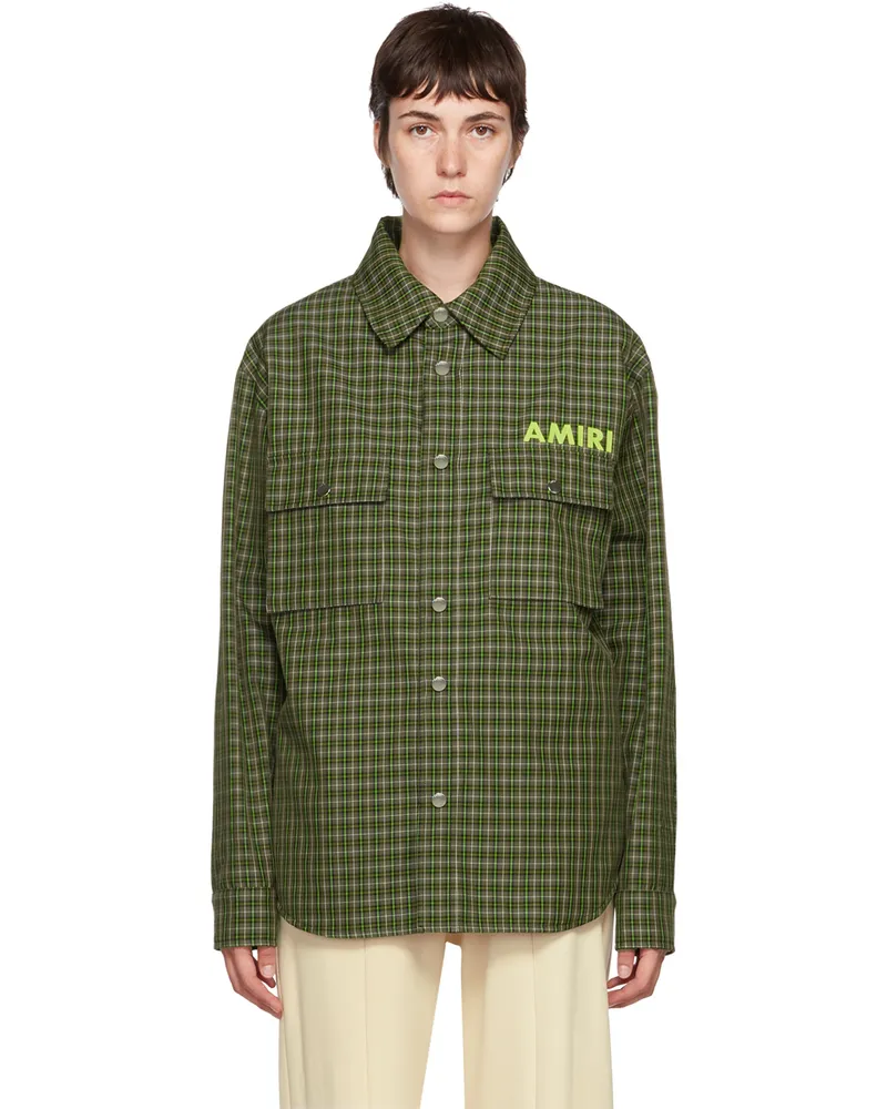 Amiri Green Logo Jacket Sage