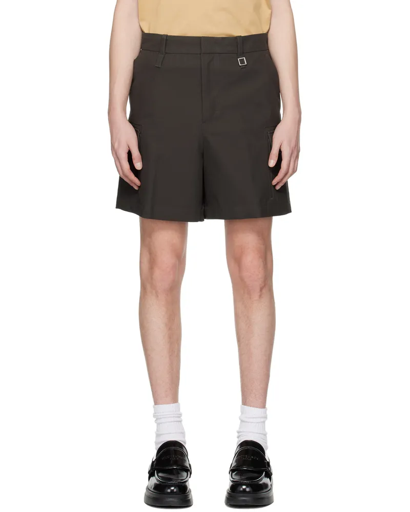 Wooyoungmi Gray Hardware Shorts Grey