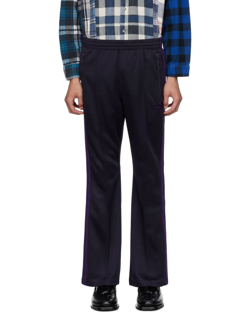 NEEDLES Navy Drawstring Track Pants C-navy