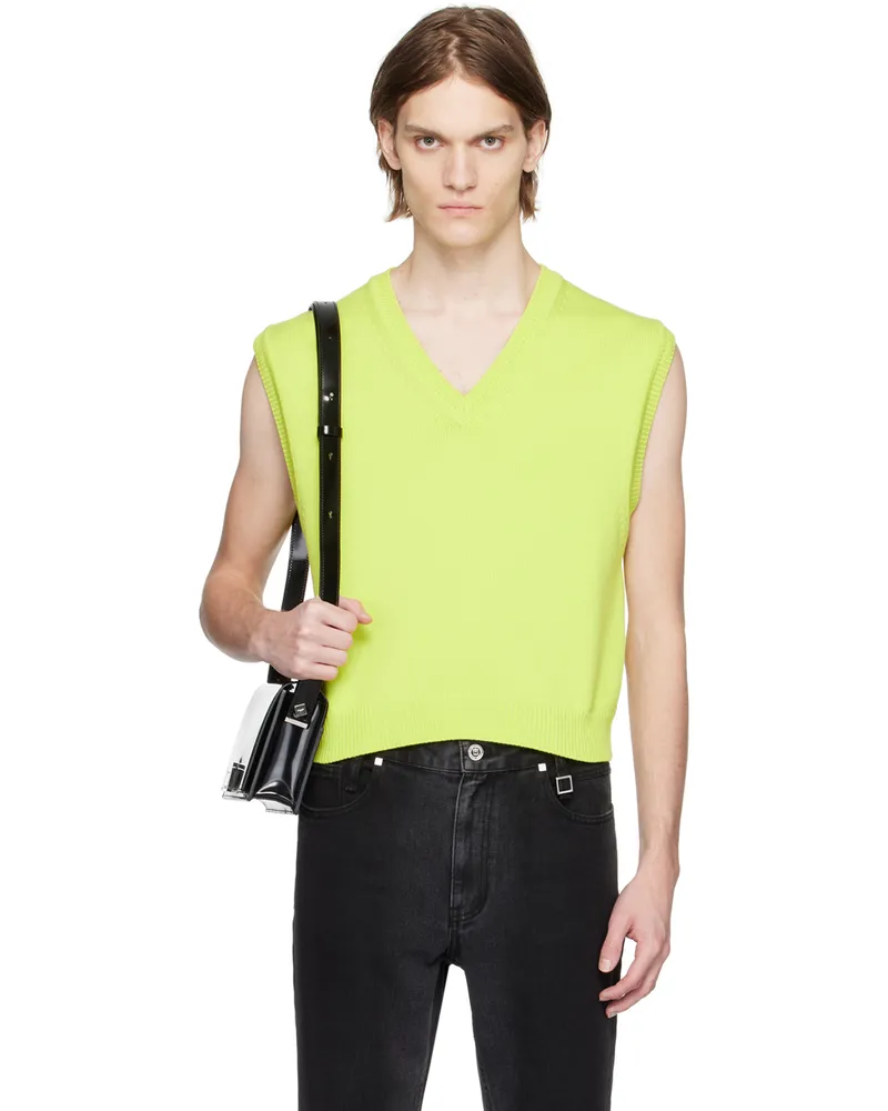 Wooyoungmi Green Cropped Vest Fresh