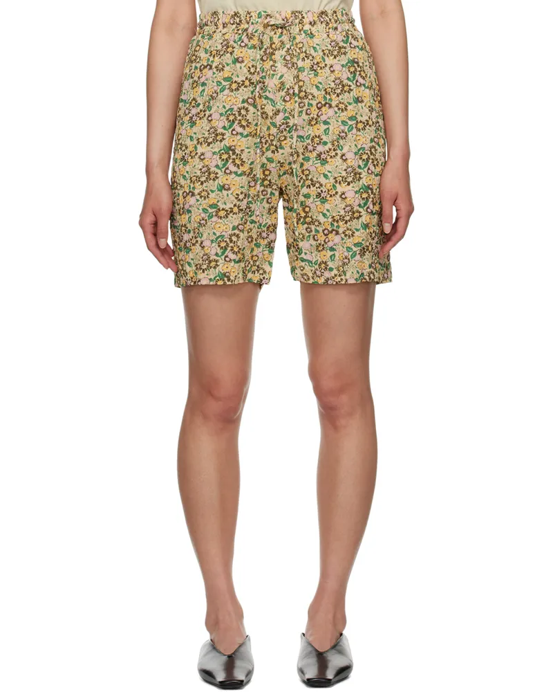 Nanushka Yellow Doxxi Shorts Ditsy