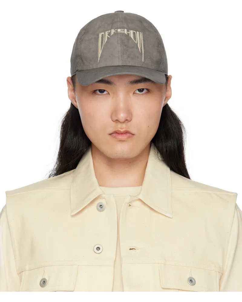 DRKSHDW by Rick Owens Gray Hollywood Baseball Cap 7808