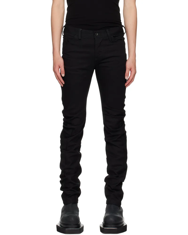 Julius Black Indirect Skinny Jeans Black