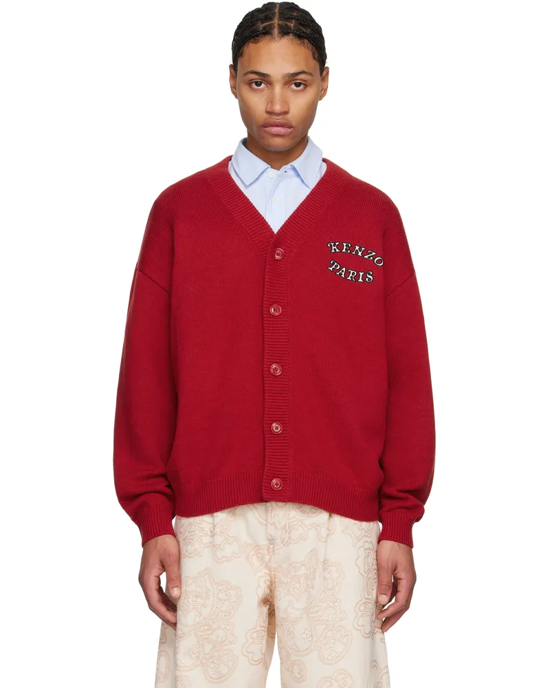 Kenzo Red Kenzo Paris VERDY Edition Cardigan Deep
