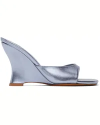 Maryam Nassir Zadeh Blue Lido Heeled Sandals Abalone