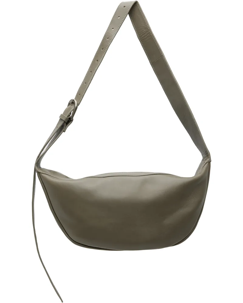 St. Agni Gray Adjustable Crescent Bag Slate