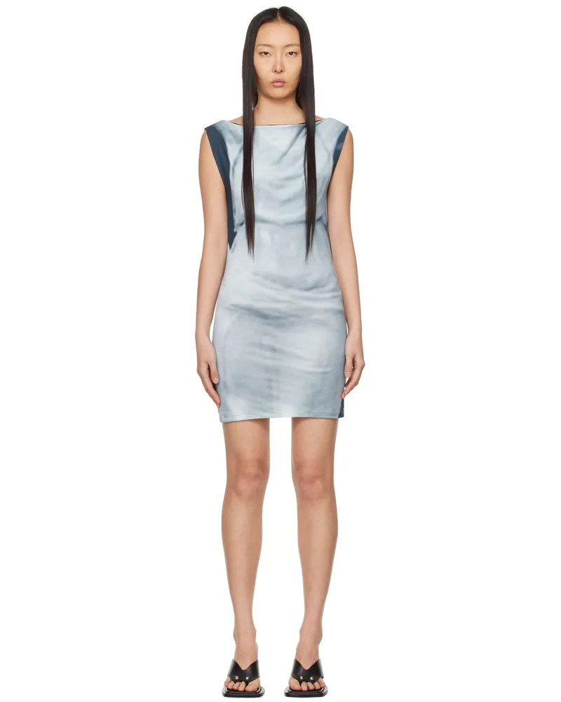 ELLISS SSENSE Exclusive Blue Serenity Minidress Blue