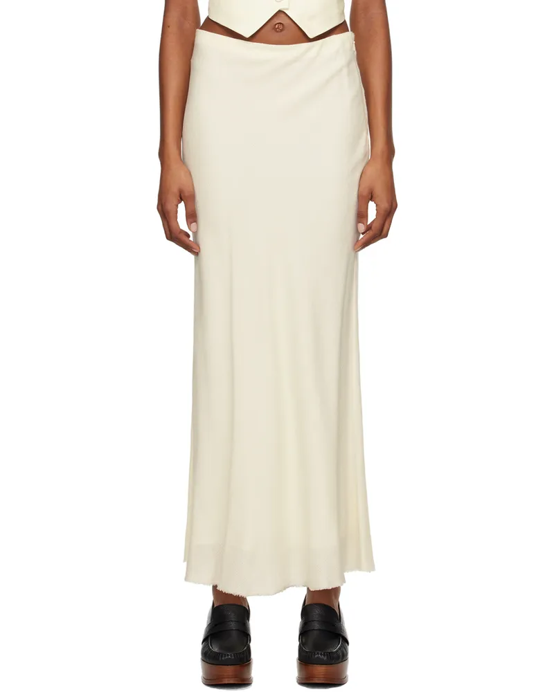 Gabriela Hearst Off-White Belo Maxi Skirt Ivr