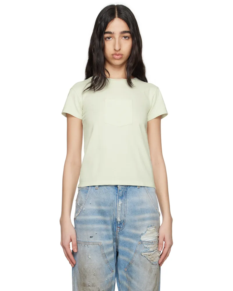 Maison Margiela Green Heavy Cotton Jersey T-shirt 688