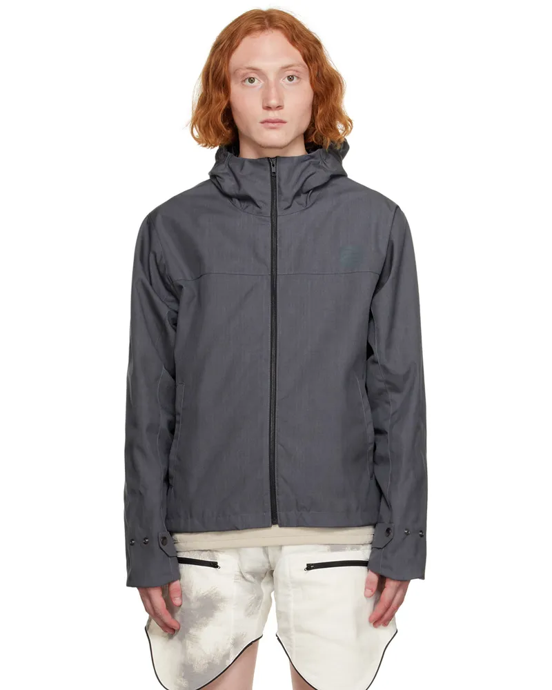 Olly Shinder Gray Bonded Rain Jacket Grey