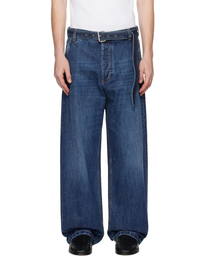 Bottega Veneta Indigo Belted Jeans 4715-mid