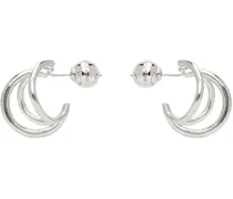 Silver Triple Stellar Earrings