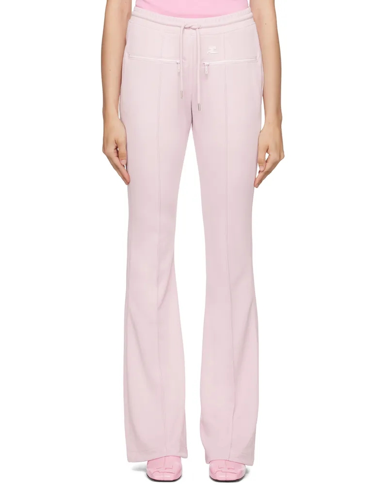 Courrèges Pink Classic Track Pants Powder