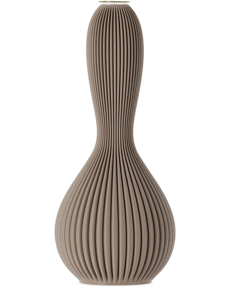 Sheyn Taupe 2LG Studio Edition Touch Vase Taupe