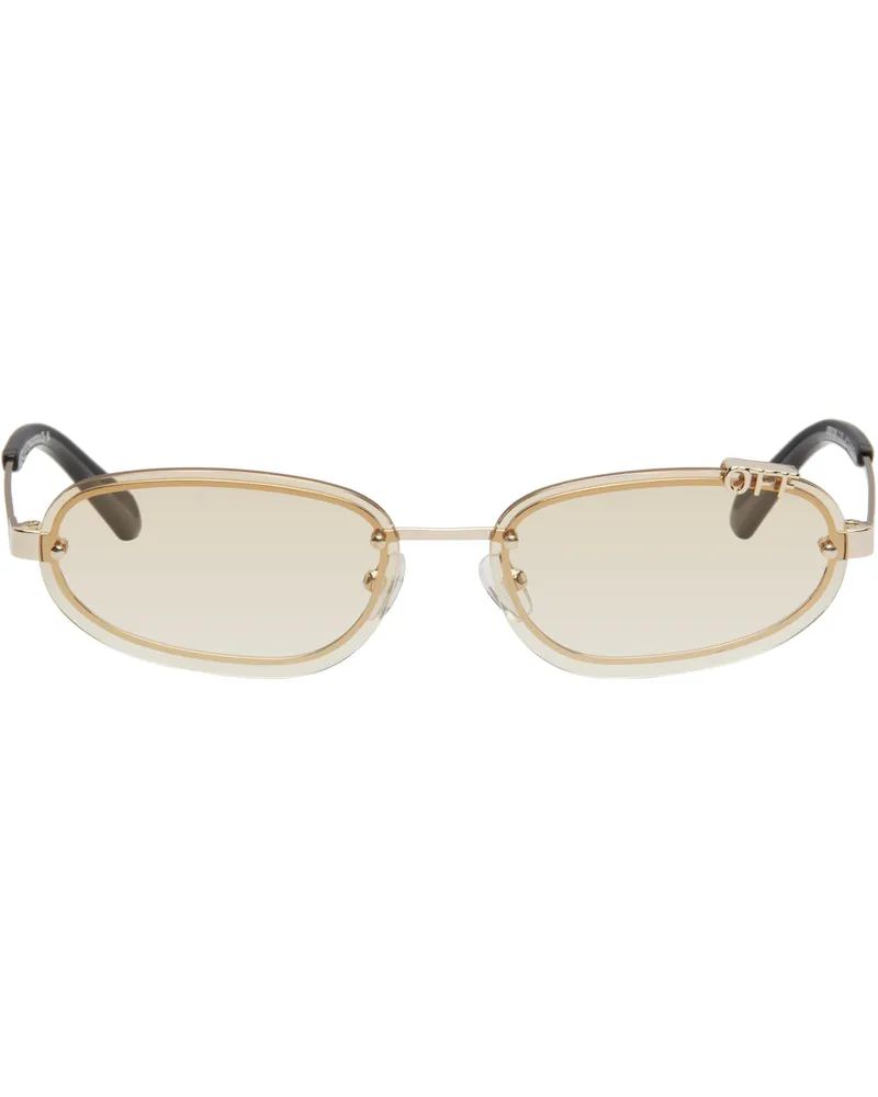 OFF-WHITE Gold Miami Sunglasses Gold