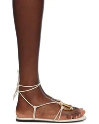 Proenza Schouler Off-White Hoop Sandals Nat