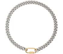 Silver & Gold Cuban Link Necklace