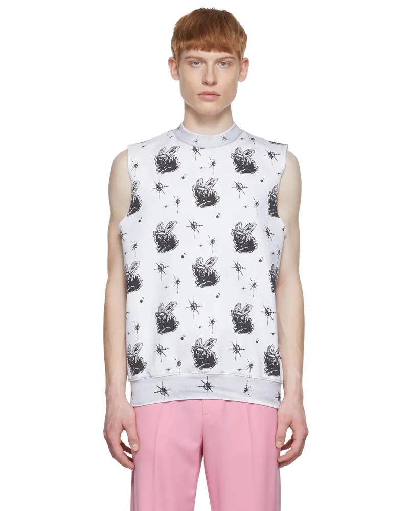 WE 11 DONE White Cotton Vest White