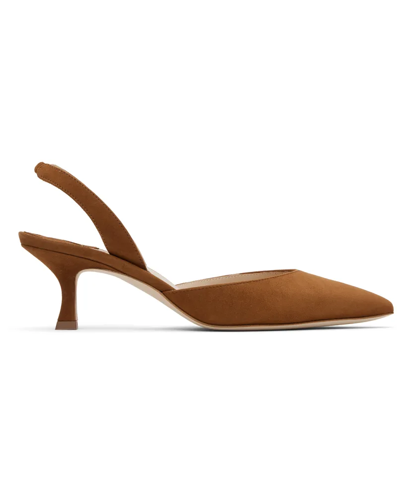 Manolo Blahnik Tan Carolyne Heeled Sandals Mbrw(2107)