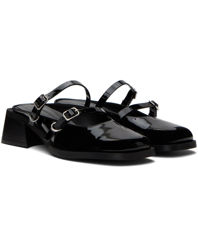 Justine Clenquet Black Andie Patent Mules - bei MyBestBrands