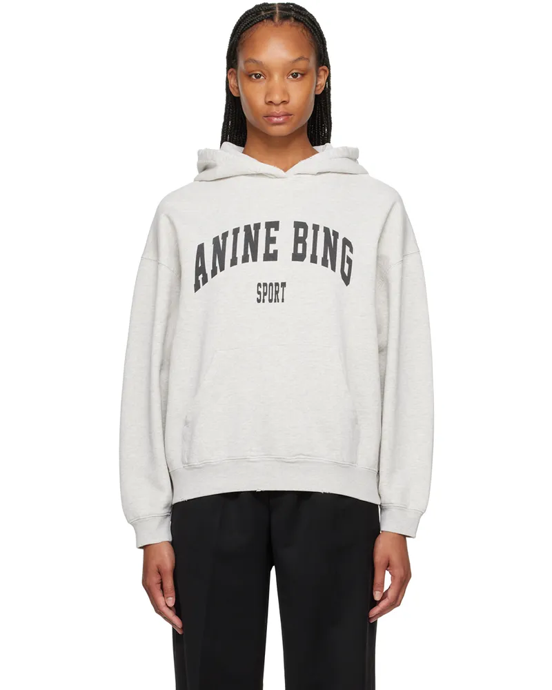 Anine Bing Gray Harvey Hoodie Grey