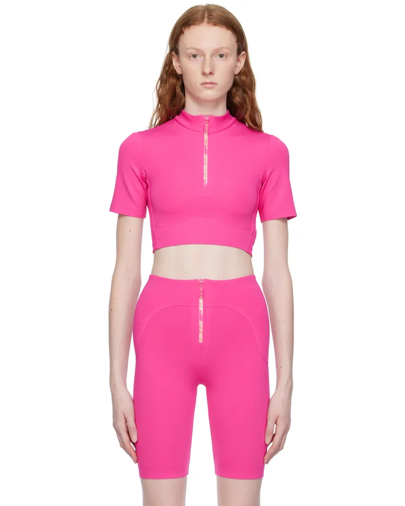 OFF-WHITE Pink Zip Top Rhod